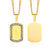 Rectangular Medical Alert Necklace with Cubic Zirconia-Medical Necklace-Auswara