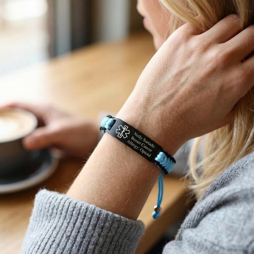 RescueLink Adjustable Medical ID Bracelet-Medical ID Bracelet-Auswara