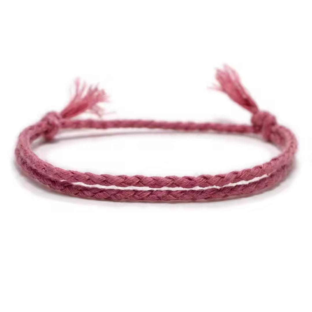 Rose Dusk Braided Bracelet-Rope Bracelet-Auswara