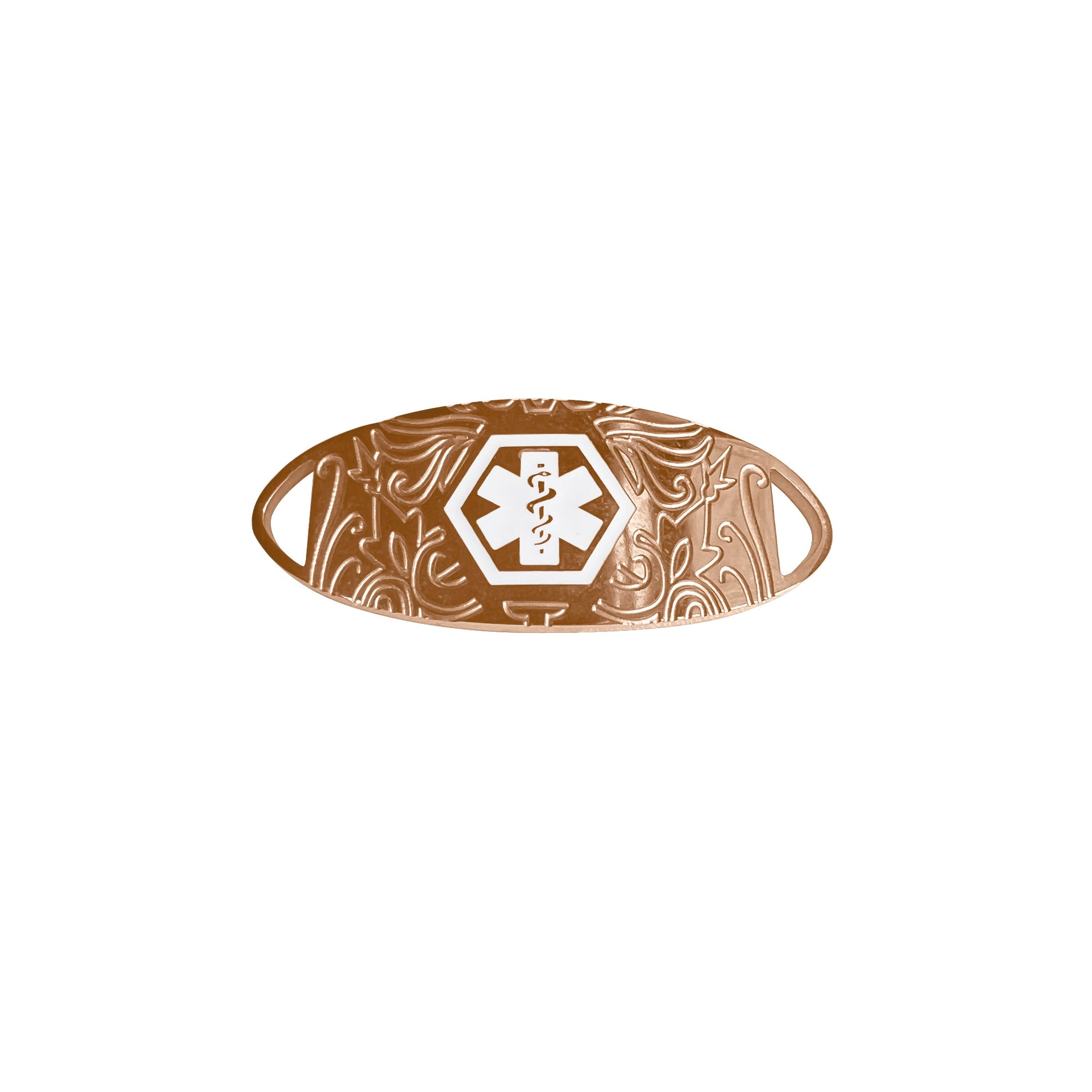 Rose Gold Double Chain Medical Alert Bracelet-Medical ID Bracelet-Auswara