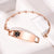 Rose Gold Heart Link Medical Alert Bracelet-Medical ID Bracelet-Auswara