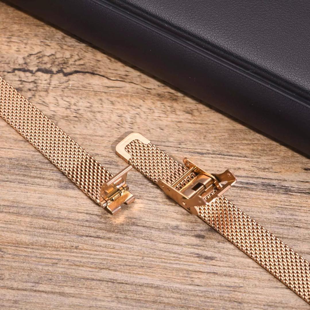 Rose Gold Mesh Autism Medical ID Bracelet-Medical ID Bracelet-Auswara