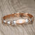 Rose Gold & Silver Heart-Link Medical ID Bracelet-Medical ID Bracelet-Auswara