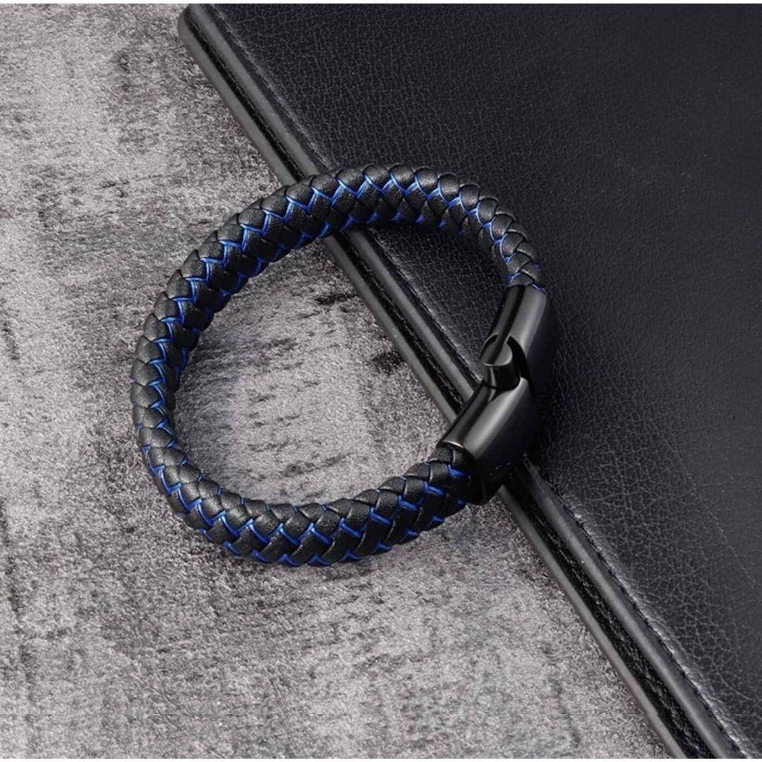 SafeChic Braided Leather Medical ID Bracelet-Medical ID Bracelet-Auswara