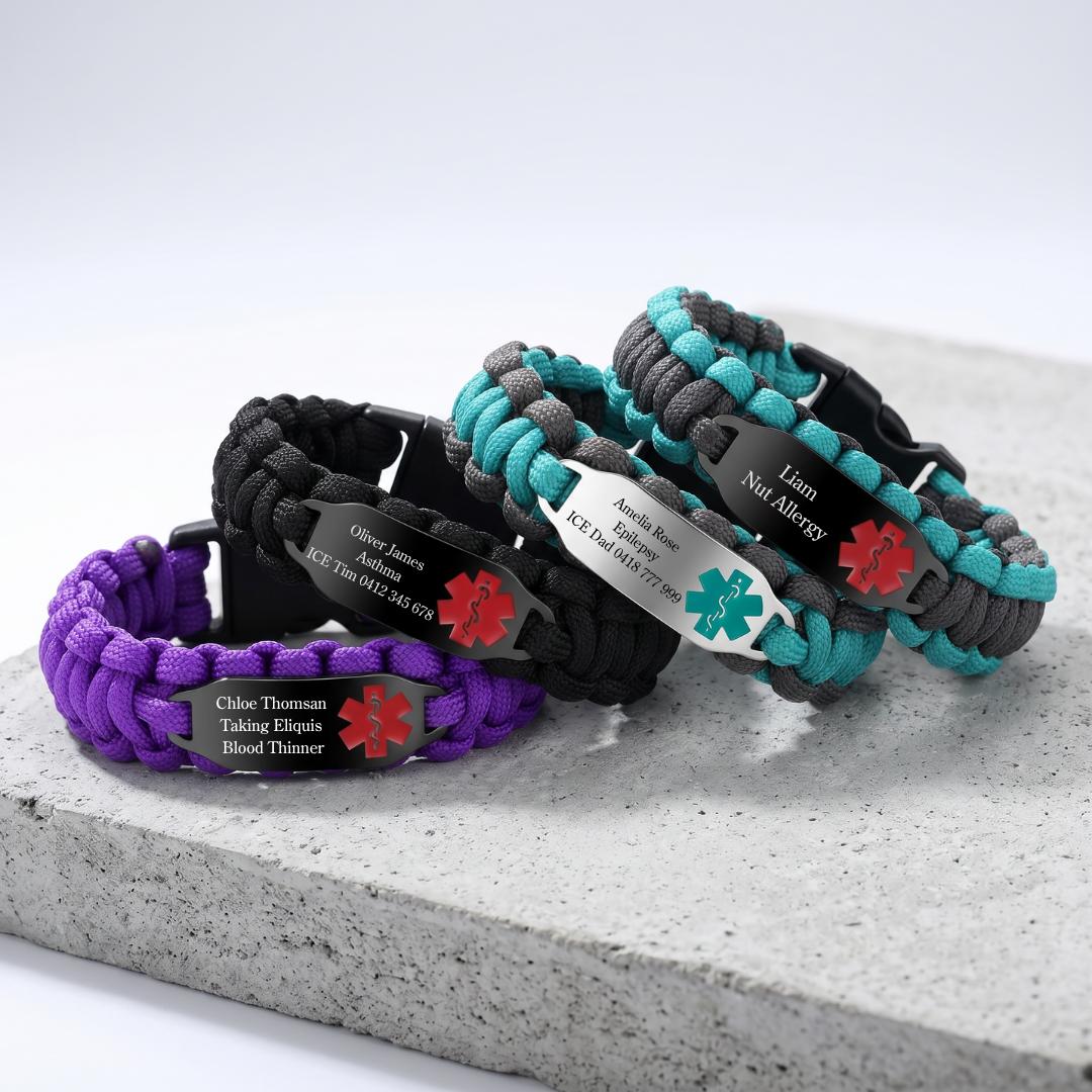 SafeTrail Emergency Medical Bracelet-Medical ID Bracelet-Auswara