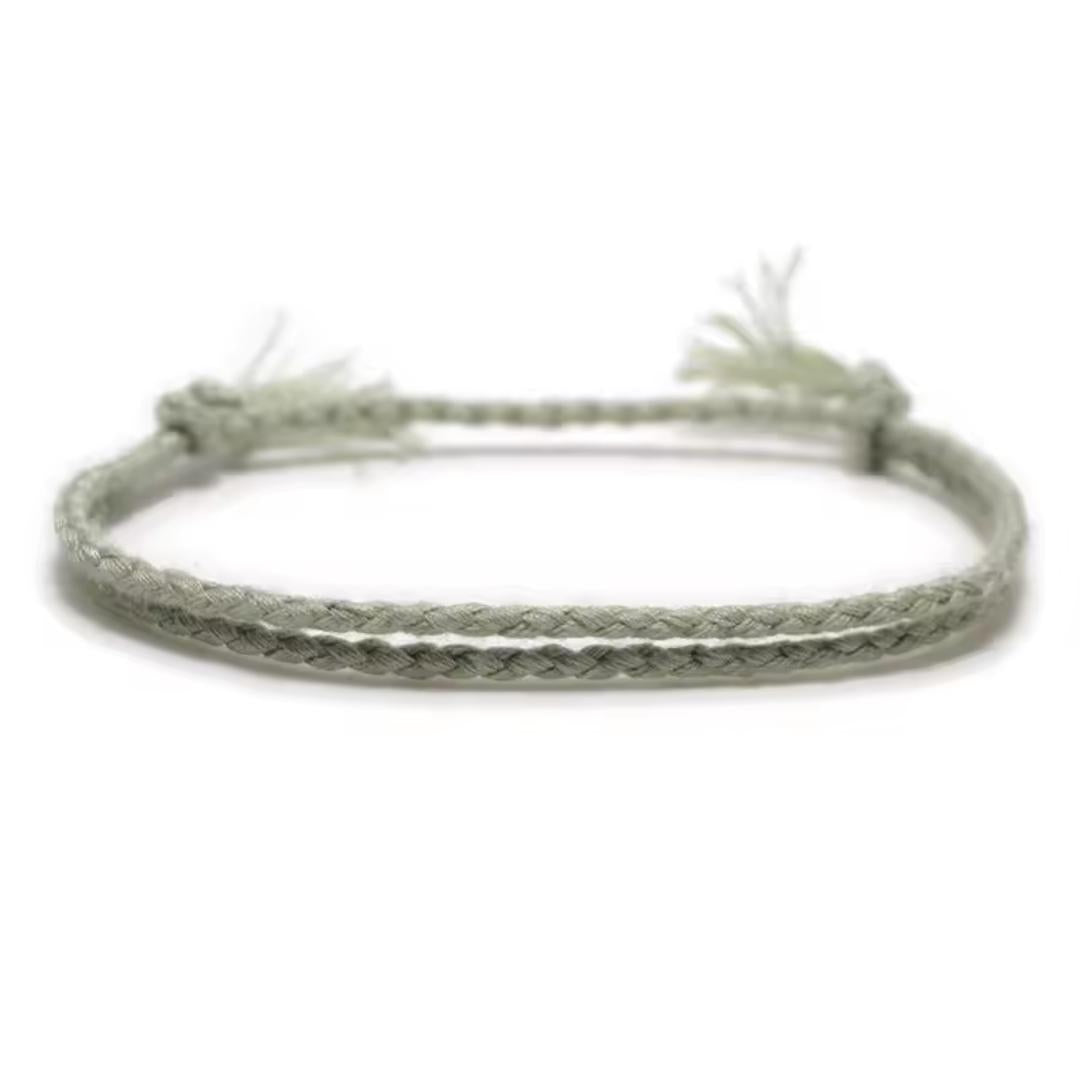 Sage Whisper Braided Bracelet-Rope Bracelet-Auswara