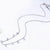 Scattered Cubic Zirconia Necklace in Sterling Silver-Women Necklace-Auswara