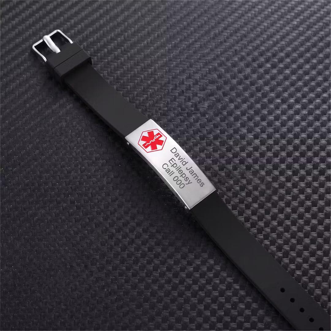 SecureFit Personalised Medical ID Bracelet-Medical ID Bracelet-Auswara