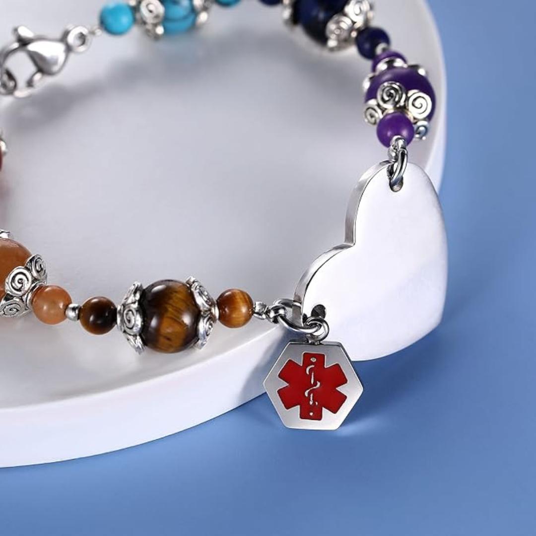 Serene Heart Medical ID Bracelet-Medical ID Bracelet-Auswara