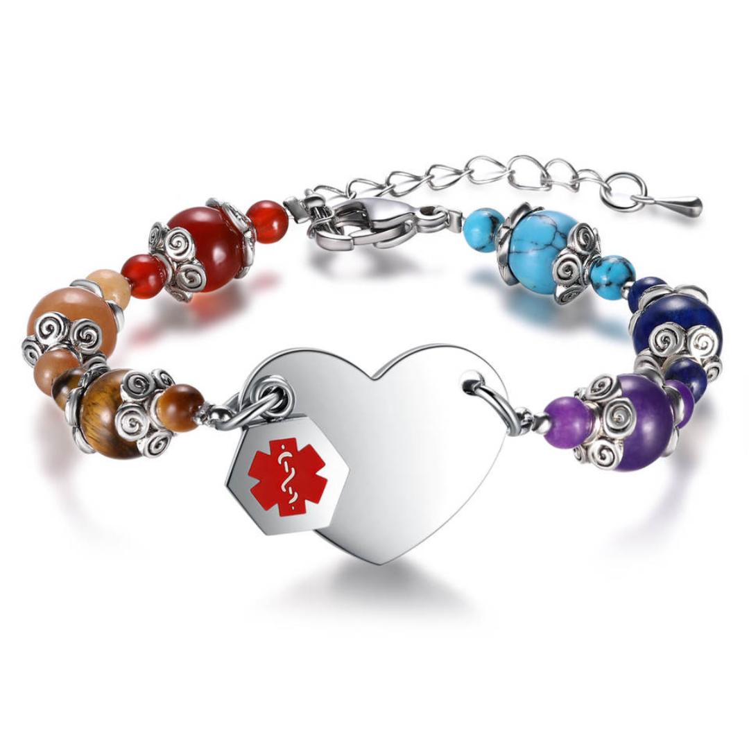 Serene Heart Medical ID Bracelet-Medical ID Bracelet-Auswara