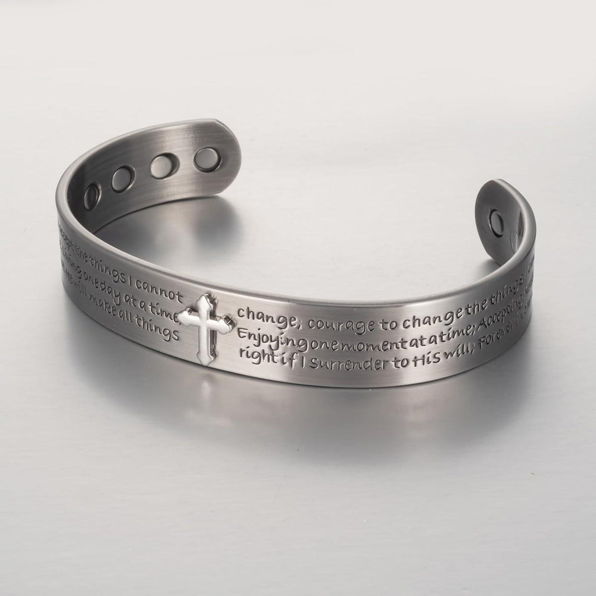 Serenity Light Custom Cuff - Limited Edition-Cross Bracelet-Auswara