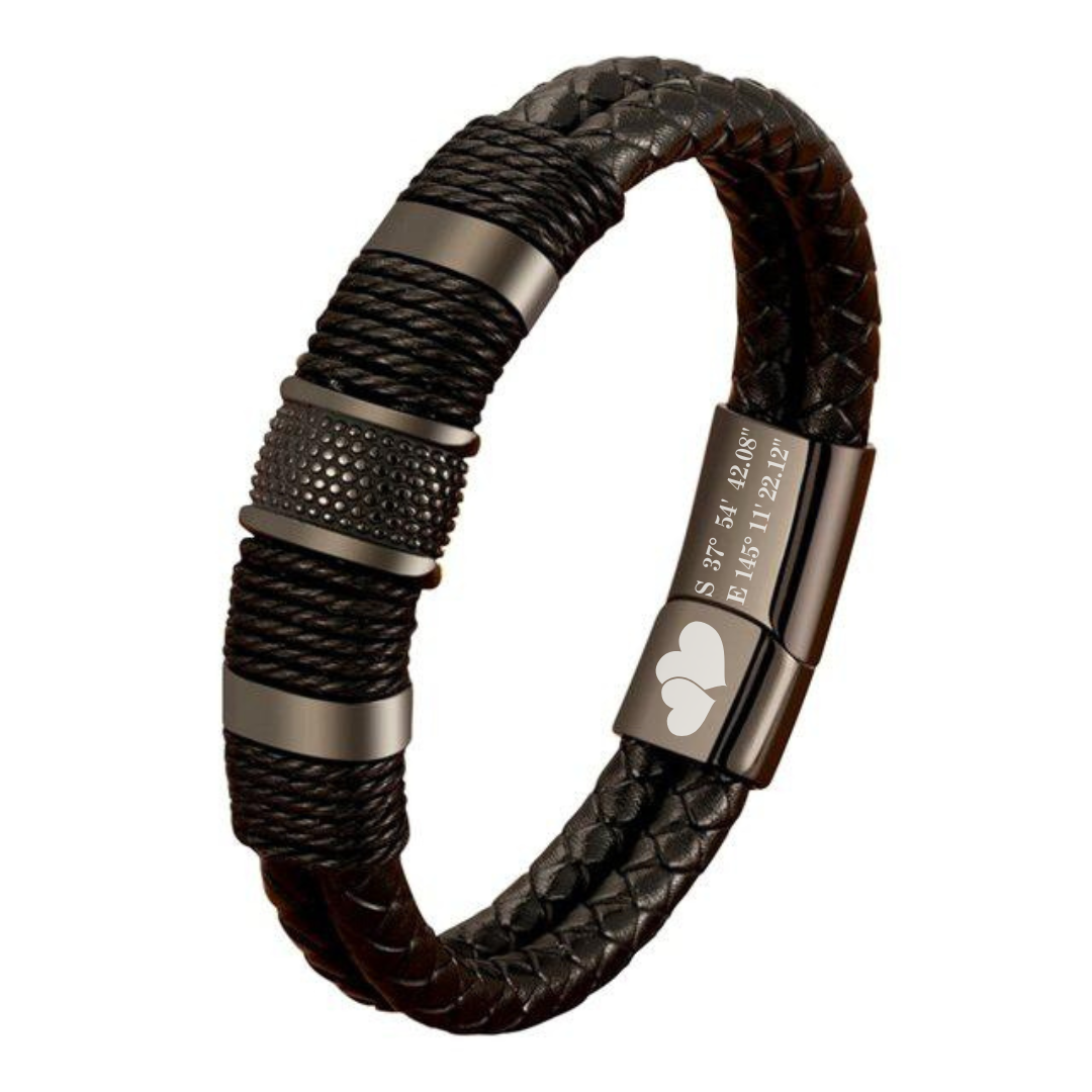 Signature Duo Personalised Braided Bracelet