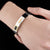 Silicone Cross Bracelet with Silver Bar-Cross Bracelet-Auswara