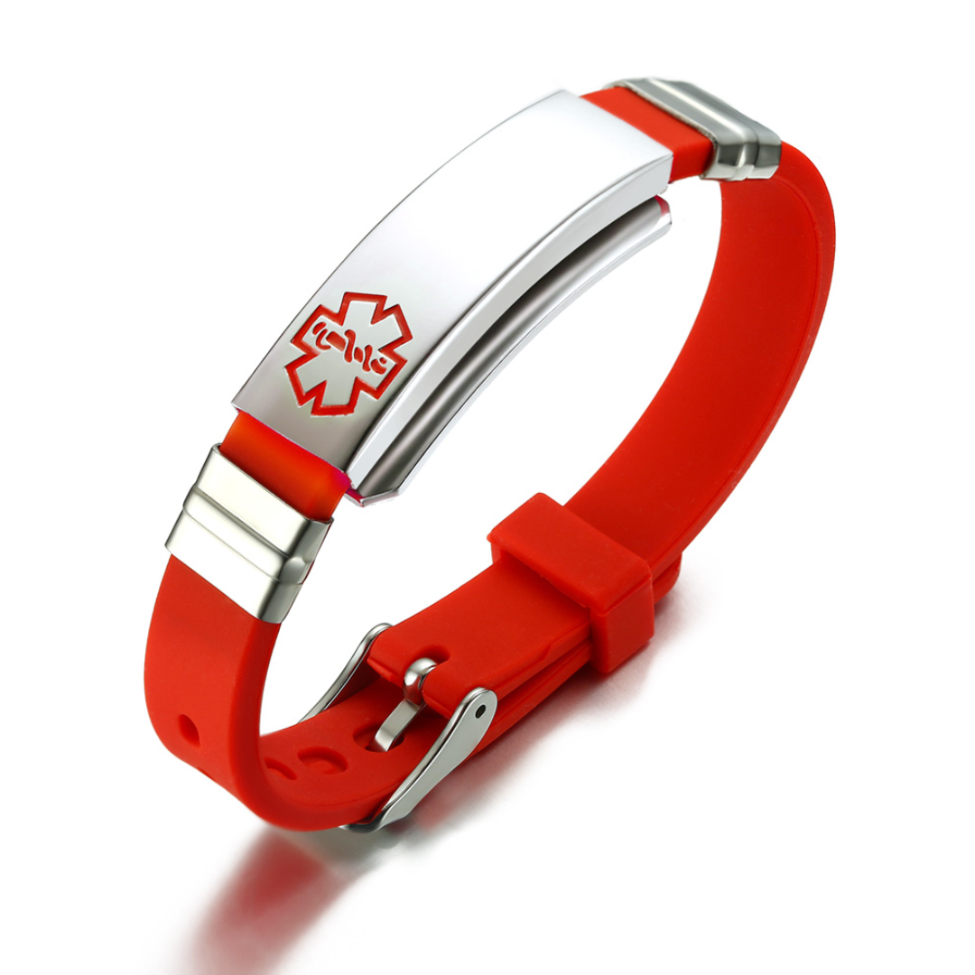 Silicone Custom Medical ID Band