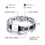 Silver & Black Personalised Steel Bracelet (OLD TEMPLATE)-Personalised Bracelet-Auswara