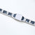Silver & Blue Personalised Steel Bracelet (OLD TEMPLATE)-Personalised Bracelet-Auswara