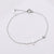 Silver Colour Adjustable Cross Chain Bracelet with Cubic Zirconia-Cross Bracelet-Auswara
