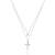 Silver Layered Heart & Cross Necklace-Cross Necklace-Auswara