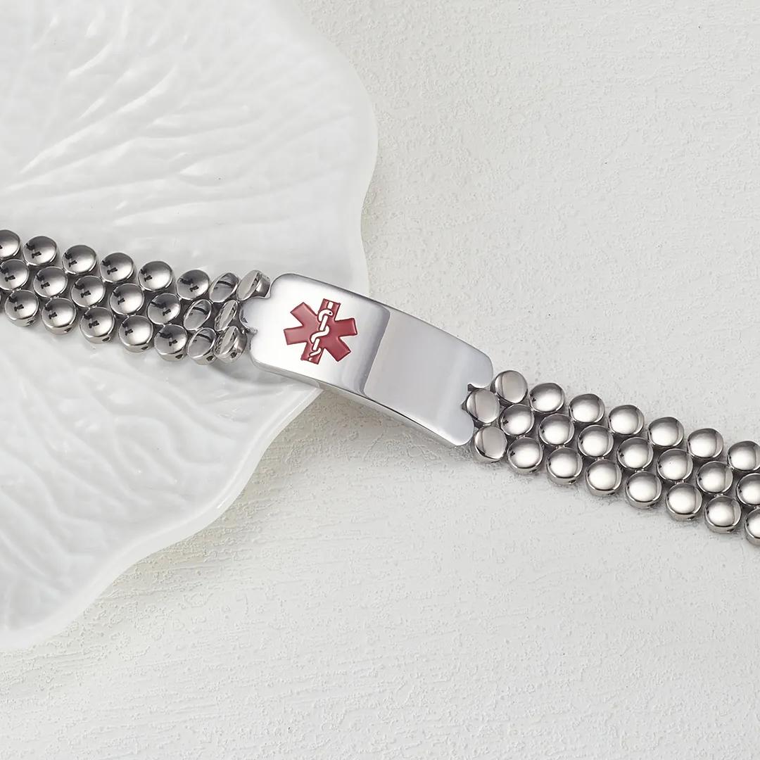 SilverPulse Medical Alert Bracelet-Medical ID Bracelet-Auswara