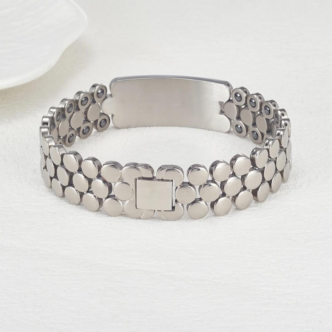 SilverPulse Medical Alert Bracelet-Medical ID Bracelet-Auswara