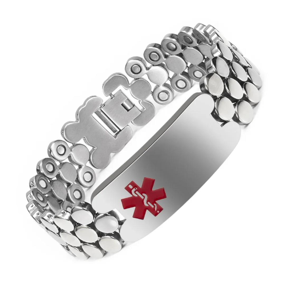 SilverPulse Medical Alert Bracelet-Medical ID Bracelet-Auswara