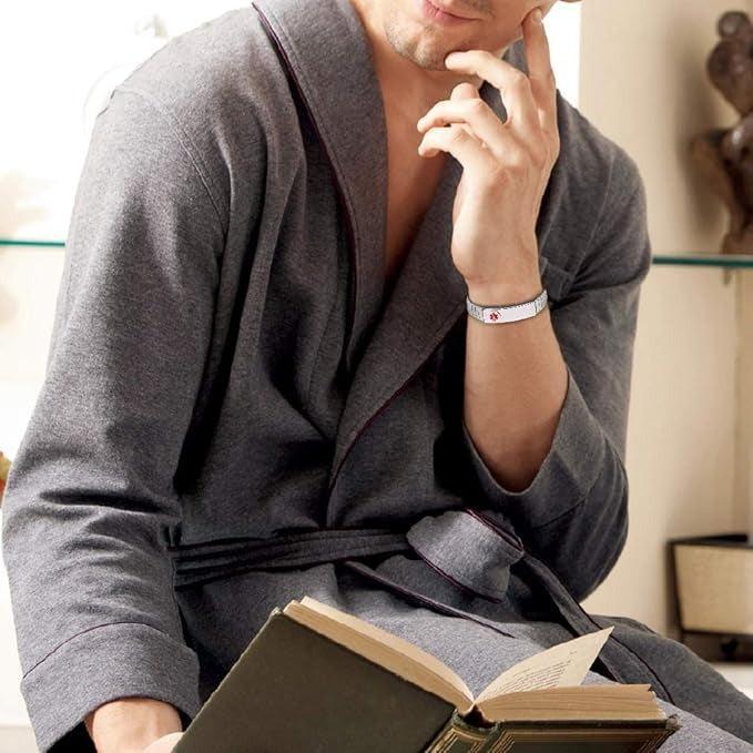 SilverVault Medical ID Bracelet-Medical ID Bracelet-Auswara