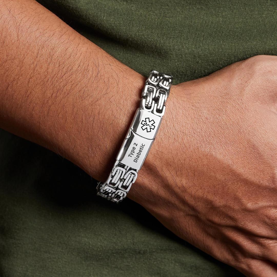 SteelMedix Alert Bracelet-Medical ID Bracelet-Auswara