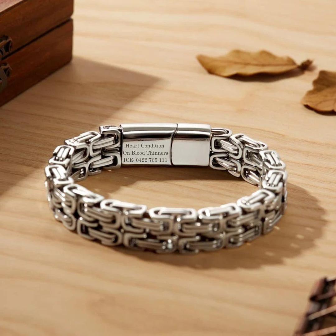 SteelMedix Alert Bracelet-Medical ID Bracelet-Auswara