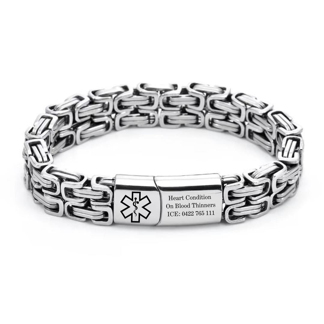 SteelMedix Alert Bracelet-Medical ID Bracelet-Auswara