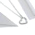 Sterling Silver CZ Open Heart Necklace-Women Necklace-Auswara