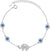 Sterling Silver Evil Eye Bracelet with Elephant Charm-Evil Eye Bracelet-Auswara