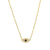 Sterling Silver Evil Eye Necklace with Cubic Zirconia in Gold Colour-Evil Eye Necklace-Auswara