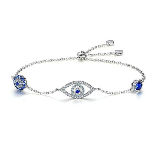 Evil eye slider bracelet deals