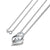 Sterling Silver Love Heart Pendant Necklace with Cubic Zirconia-Women Necklace-Auswara