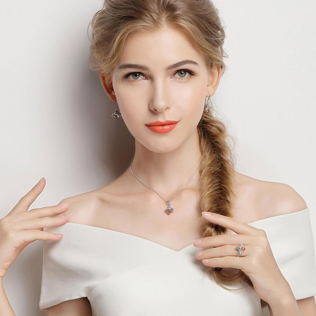 Sterling Silver Queen Bee Necklace – Strength, Grace & Sparkle