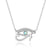 Sterling Silver Wedjat Eye Charm Necklace-Evil Eye Necklace-Auswara