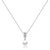 Sterling Silver Zirconia Pearl Pendant Necklace-Women Necklace-Auswara