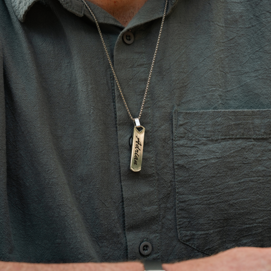 TagForge DualSide Custom Pendant Necklace