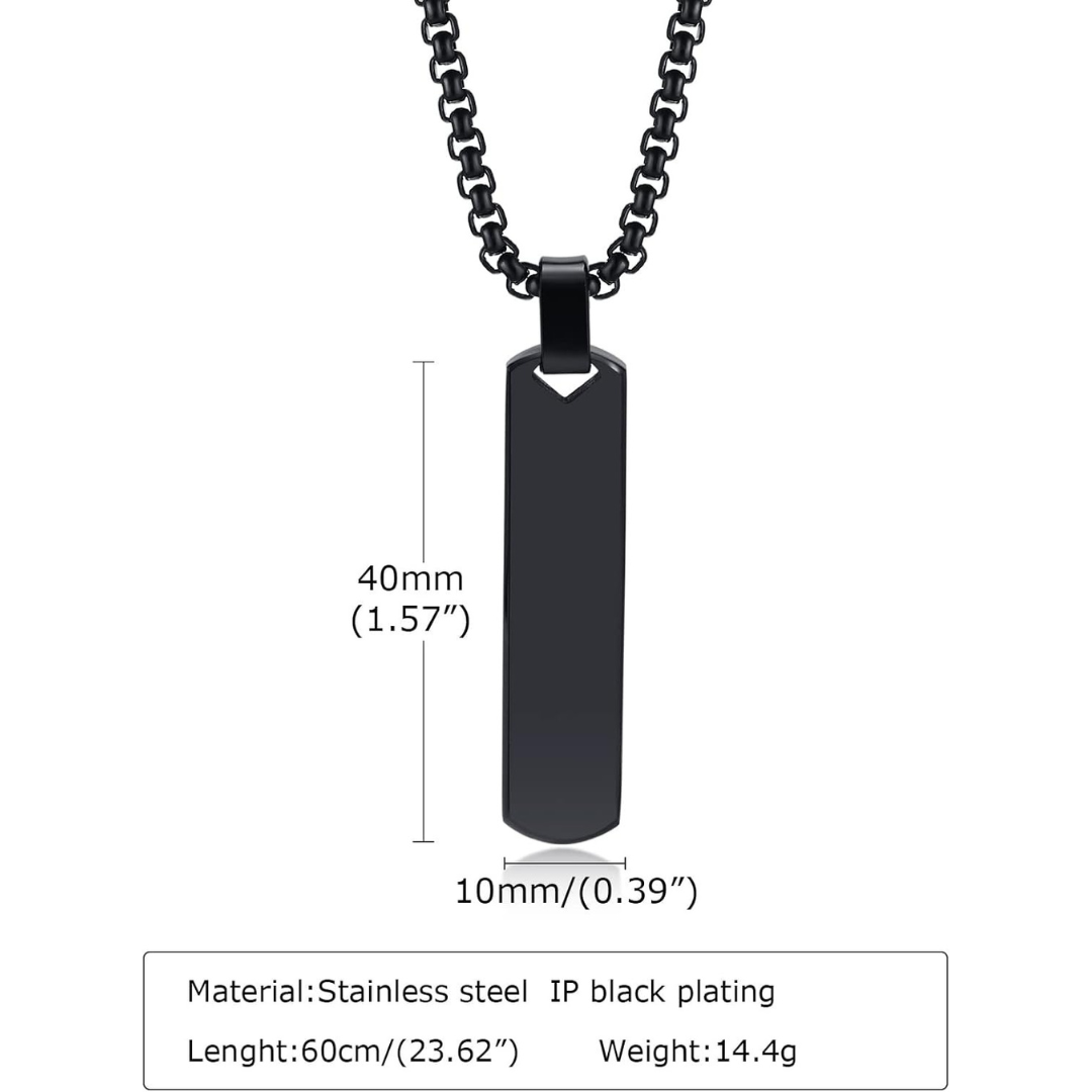 TagForge DualSide Custom Pendant Necklace