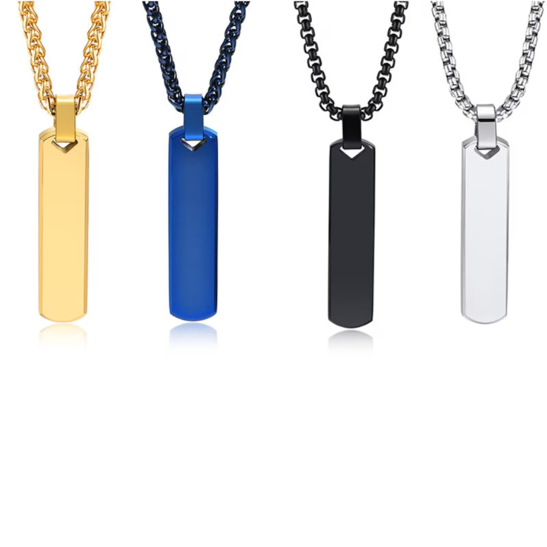 TagForge DualSide Custom Pendant Necklace