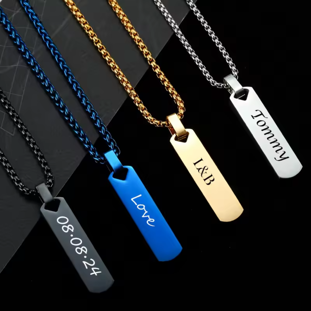 TagForge DualSide Custom Pendant Necklace