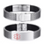 Personalised Medical ID Perforated Silicone Bracelet
