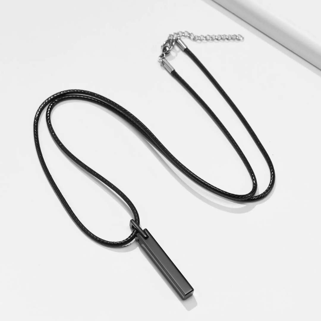 Personalised Vertical Bar Men Necklace
