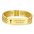 Personalised Gold Colour Link Bracelet