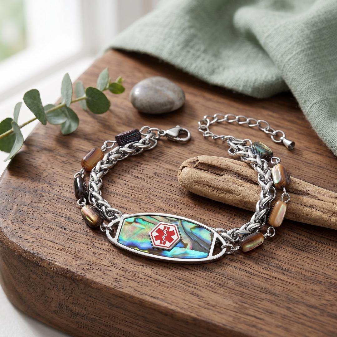 Terra Tide Personalised Medical ID Bracelet-Medical ID Bracelet-Auswara
