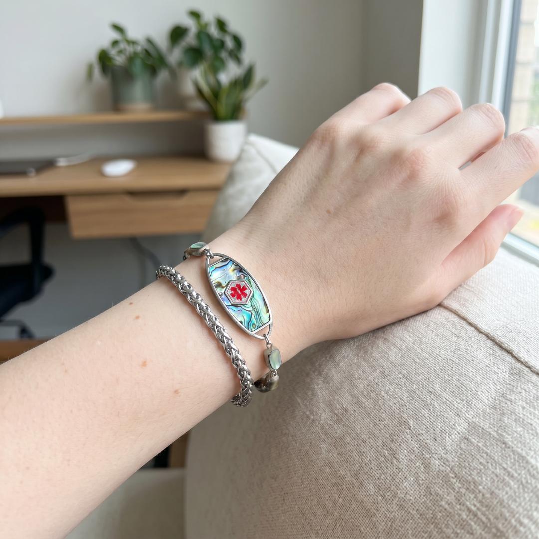 Terra Tide Personalised Medical ID Bracelet-Medical ID Bracelet-Auswara