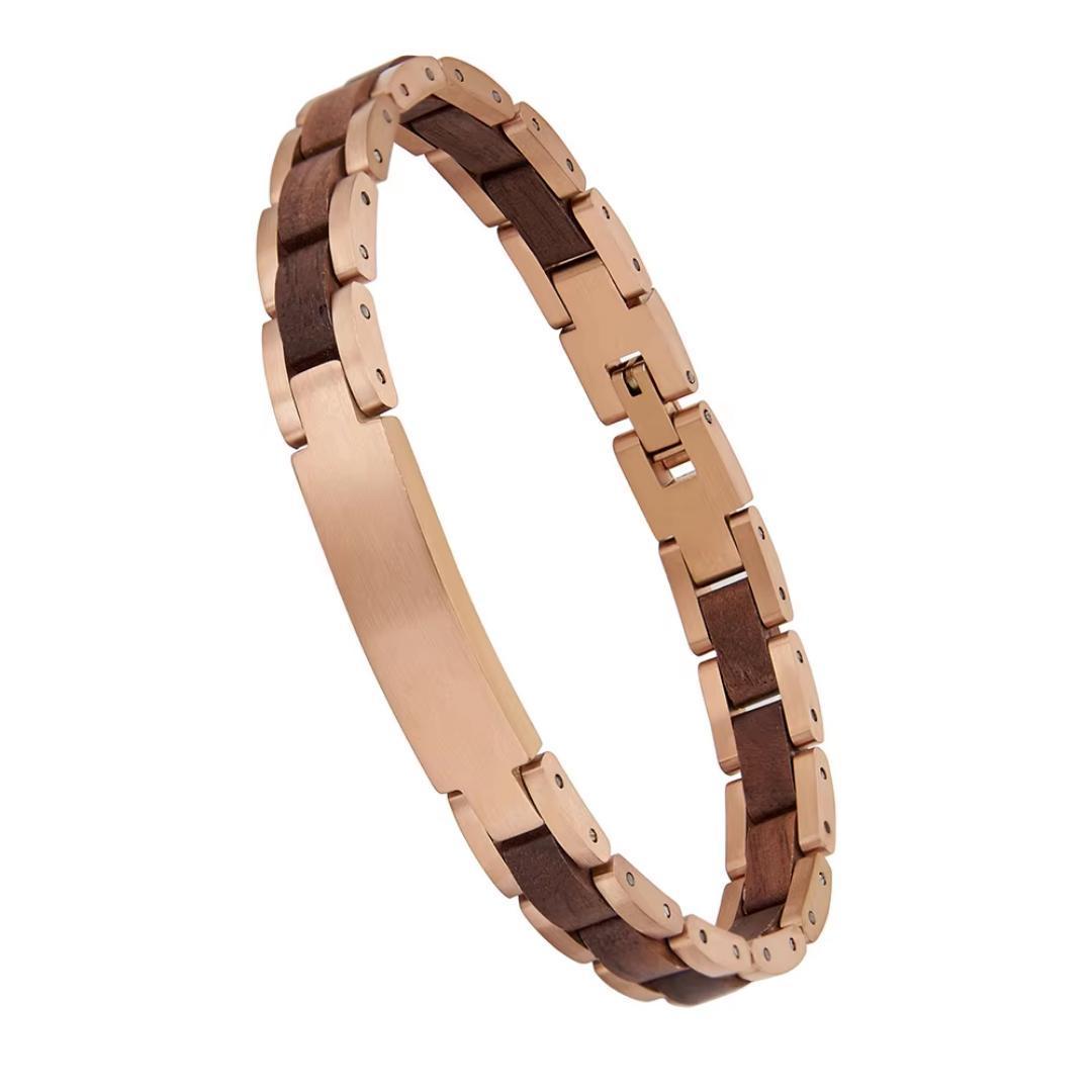 TimberForge Personalised Men’s Bracelet-Personalised Bracelet-Auswara