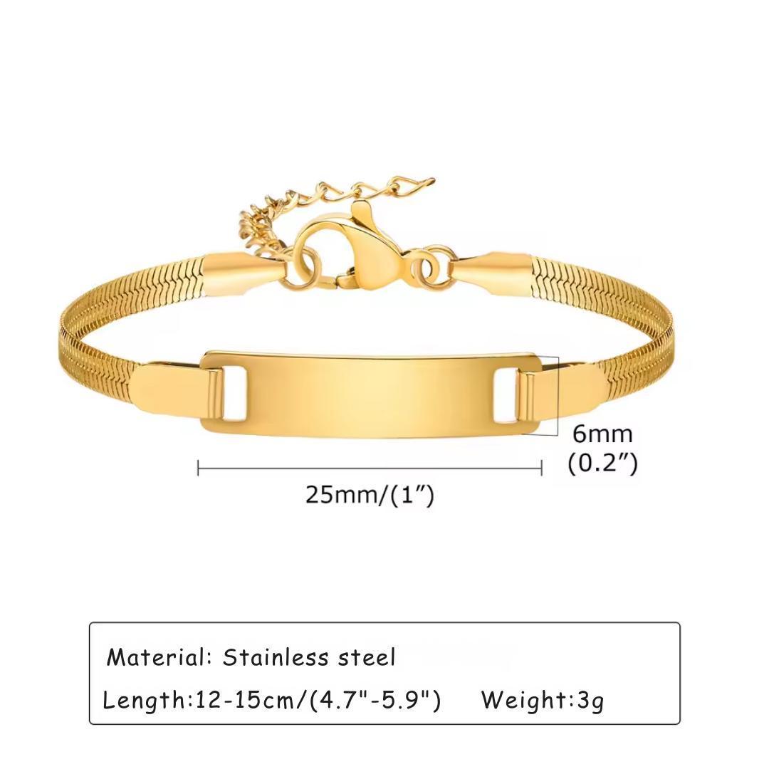 Tiny Glow Personalised Kids ID Bracelet-Kids Bracelet-Auswara