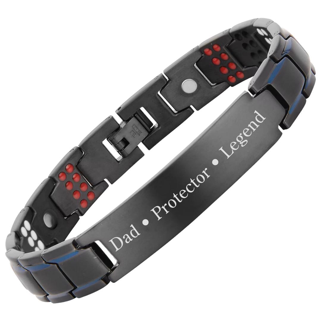 Titan Fusion Personalised Men’s Bracelet-Personalised Bracelet-Auswara
