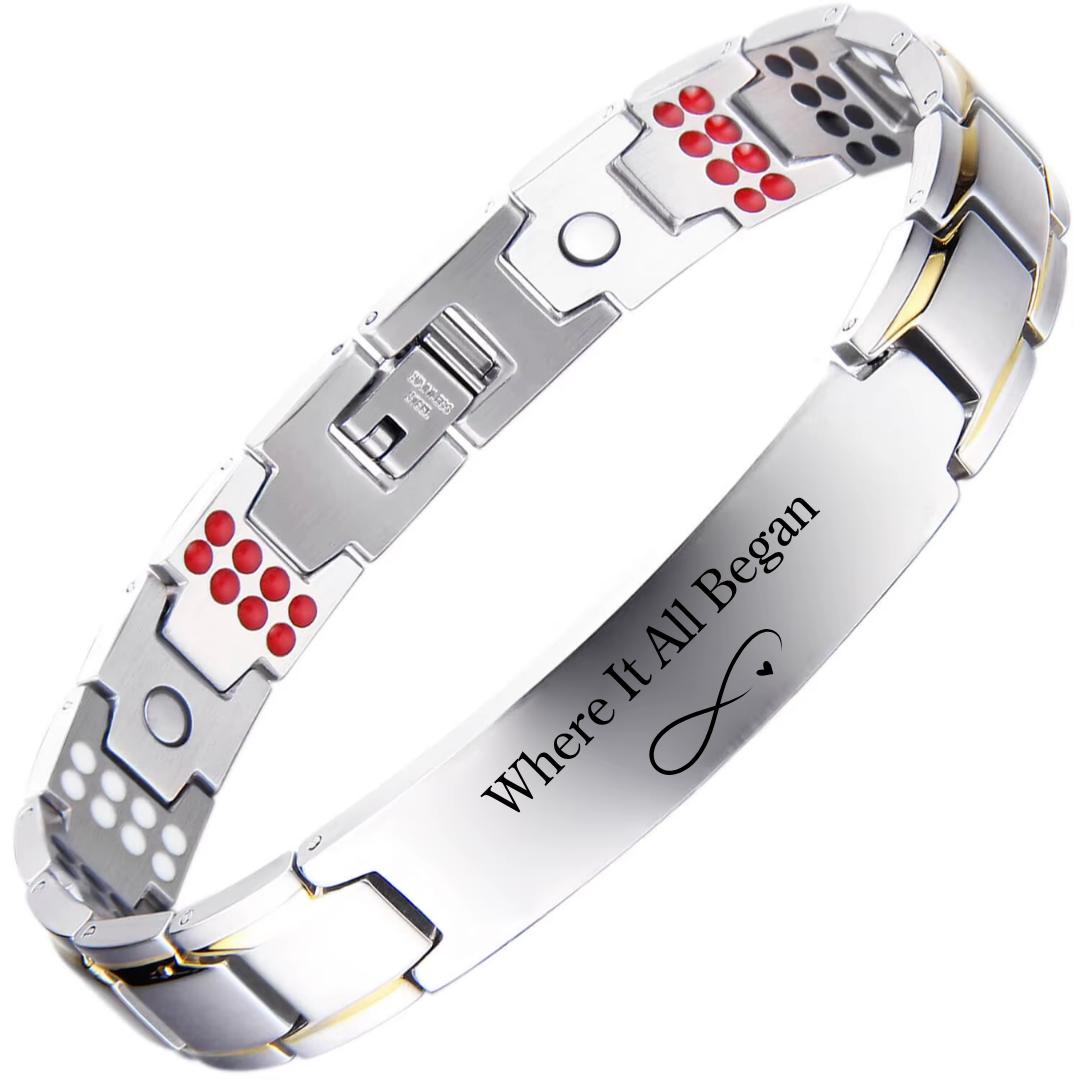 Titan Fusion Personalised Men’s Bracelet-Personalised Bracelet-Auswara